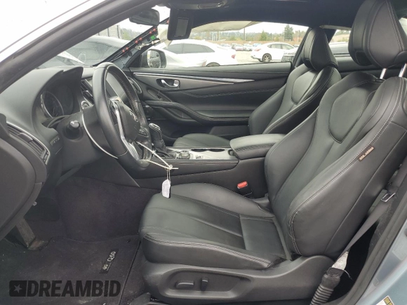 2017 Infiniti Q60 Premium with VIN JN1CV7EK6HM111158, listed as a Copart auction lot 48640105 with 75,043 mi miles and Salvage Title. Bid and sale history available at DreamBid. Image 7.