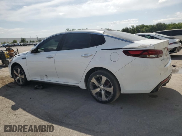 2016 Kia Optima SX Turbo with VIN 5XXGW4L24GG025588, listed as a Copart auction lot 54374135 with 109,005 mi miles and Salvage title. Bid and sale history available at DreamBid. Image 2.