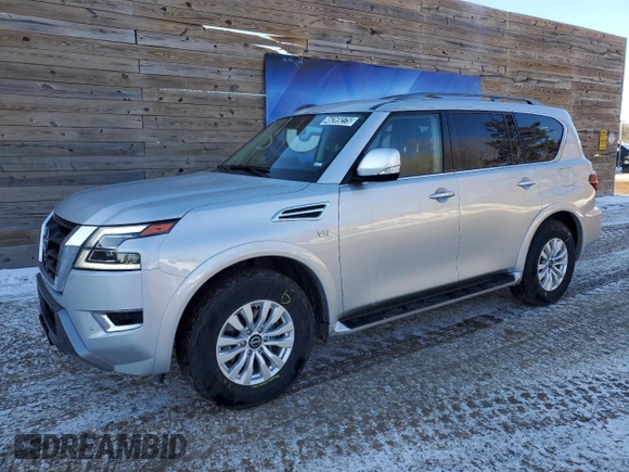2022 Nissan Armada SV with VIN JN8AY2AD3N9678372, listed as a Copart auction lot 46269275 with 65,113 mi miles and Clean Title. Bid and sale history available at carsss.com. Image 1.