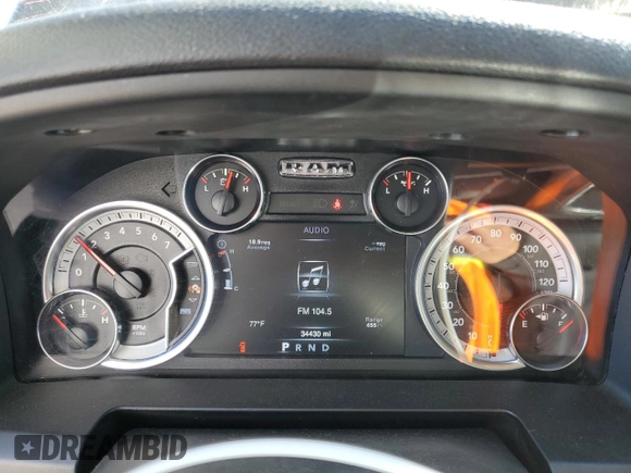 2023 Ram 1500 SLT z VIN 1C6RR7LG9PS565383, wystawiony jako Copart lot #51681085 z przebiegiem 34 430 mil mil oraz Czysty tytuł • Clean title. Historia ofert i sprzedaży dostępna na DreamBid. Obrazek 9.