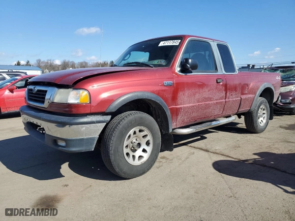 2000 Mazda B-Series 4WD Truck SE with VIN 4F4ZR17V9YTM04890, listed as a Copart auction lot 47117845 with 100,300 mi miles and Clean Title. Bid and sale history available at carsss.com. Image 1.
