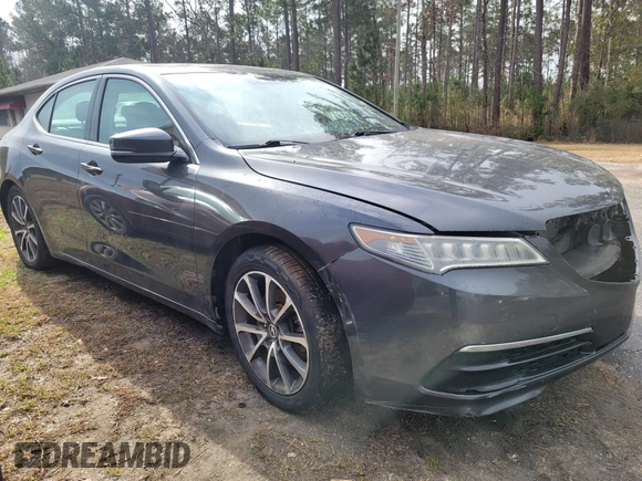2015 Acura TLX V6 Tech with VIN 19UUB3F56FA007829, listed as a IAAI auction lot 41746939 with 158,244 mi miles. Bid and sale history available at carsss.com. Image 1.