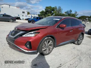 2020 Nissan Murano SL z VIN 5N1AZ2CJ1LN161311, wystawiony jako Copart lot #83421774 z przebiegiem 59 437 mil mil oraz Nie do naprawy • Non repairable. Historia ofert i sprzedaży dostępna na DreamBid. Obrazek 1.