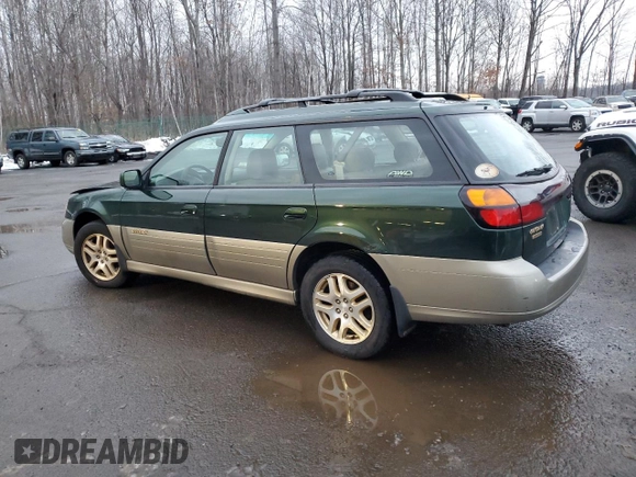 2002 Subaru Legacy Outback Limited with VIN 4S3BH686927611149, listed as a Copart auction lot 43475355 with 164,387 mi miles and Salvage title. Bid and sale history available at DreamBid. Image 2.
