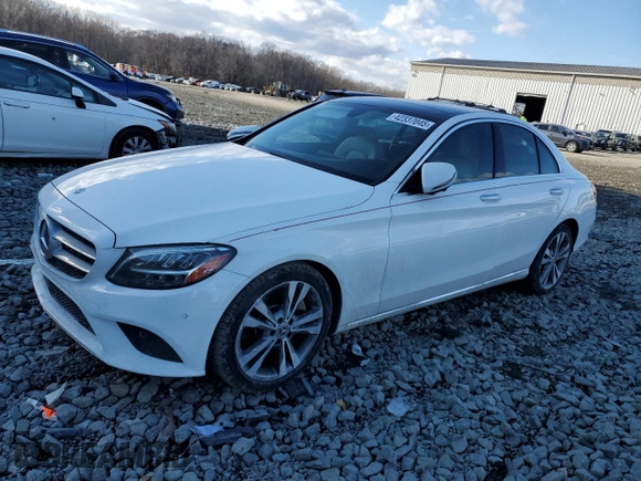 2020 Mercedes-Benz C 300 with VIN WDDWF8DB1LR546475, listed as a Copart auction lot 42337045 with 92,892 mi miles and Salvage title. Bid and sale history available at DreamBid. Image 1.