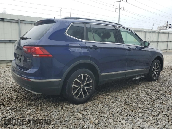 2021 Volkswagen Tiguan SE z VIN 3VV2B7AX3MM154049, wystawiony jako Copart lot #52961955 z przebiegiem 77 349 mil mil oraz Czysty tytuł • Clean title. Historia ofert i sprzedaży dostępna na DreamBid. Obrazek 3.