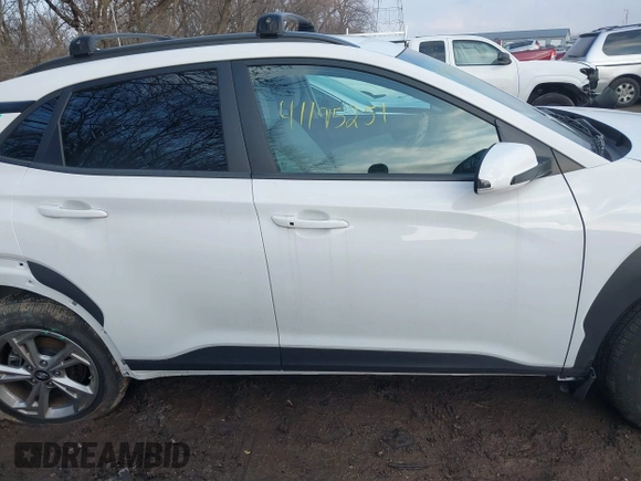 2023 Hyundai Kona SEL with VIN KM8K6CAB8PU051656, listed as a IAAI auction lot 41195251 with 8,890 mi miles. Bid and sale history available at carsss.com. Image 14.