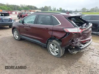 2017 Ford Edge SEL with VIN 2FMPK3J82HBB02226, listed as a IAAI auction lot 41991957 with 62,822 mi miles. Bid and sale history available at carsss.com. Image 3.