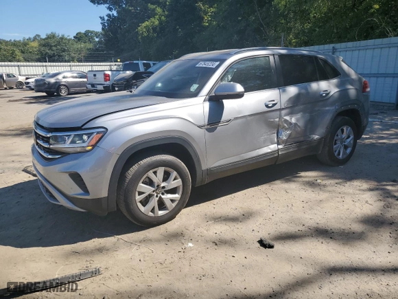 2021 Volkswagen Atlas Cross Sport 2.0T S with VIN 1V2GC2CAXMC234056, listed as a Copart auction lot 67845224 with 75,937 mi miles and Salvage Title. Bid and sale history available at carsss.com. Image 1.