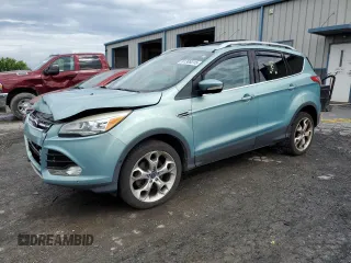 2013 Ford Escape Titanium with VIN 1FMCU9J98DUC09743, listed as a Copart auction lot 61308315 with 146,243 mi miles and Salvage title. Bid and sale history available at DreamBid. Image 1.