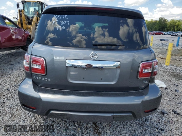 2020 Nissan Armada SL with VIN JN8AY2NDXL9111969, listed as a Copart auction lot 69554394 with 63,906 mi miles and Salvage Title. Bid and sale history available at carsss.com. Image 6.