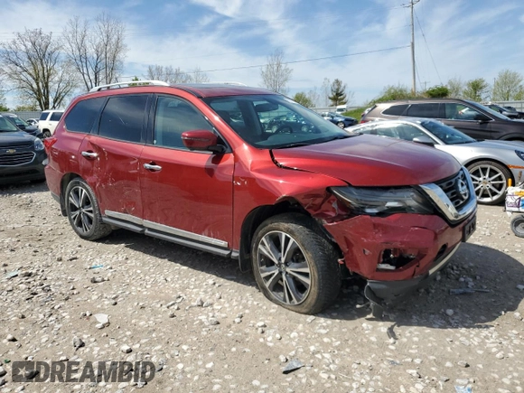2018 Nissan Pathfinder SL with VIN 5N1DR2MMXJC616557, listed as a Copart auction lot 55728745 with 85,417 mi miles and Clean title. Bid and sale history available at DreamBid. Image 4.