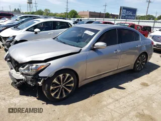 2012 Hyundai Genesis 5.0L R-Spec with VIN KMHGC4DH6CU176802, listed as a Copart auction lot 61242054 with 142,779 mi miles and Salvage Title. Bid and sale history available at carsss.com. Image 1.