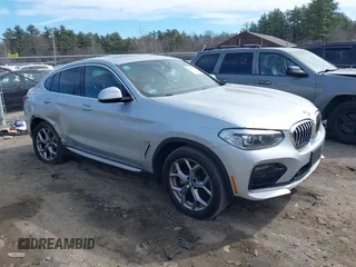 2021 BMW X4 xDrive30i z VIN 5UX2V1C09M9F07347, wystawiony jako IAAI lot #41903321 z przebiegiem 73 038 mil mil oraz . Historia ofert i sprzedaży dostępna na DreamBid. Obrazek 1.