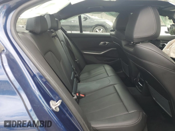 2022 BMW 3 Series 330i with VIN 3MW5R1J05N8C24178, listed as a Copart auction lot 51004985 with 26,665 mi miles and Salvage Title. Bid and sale history available at carsss.com. Image 10.