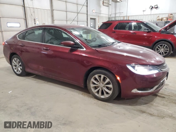 2015 Chrysler 200 C with VIN 1C3CCCCG5FN517194, listed as a Copart auction lot 51232045 with 148,745 mi miles and Salvage Title. Bid and sale history available at carsss.com. Image 4.