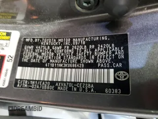 2019 Toyota Camry LE with VIN 4T1B11HK3KU686429, listed as a Copart auction lot 46330825 with 116,030 mi miles and Salvage Title. Bid and sale history available at carsss.com. Image 13.