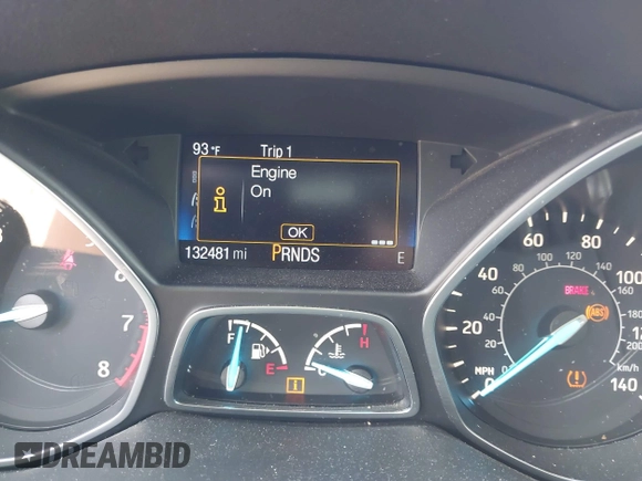 2017 Ford Escape S with VIN 1FMCU0F77HUE98557, listed as a IAAI auction lot 42268282 with 132,481 mi miles and . Bid and sale history available at DreamBid. Image 7.