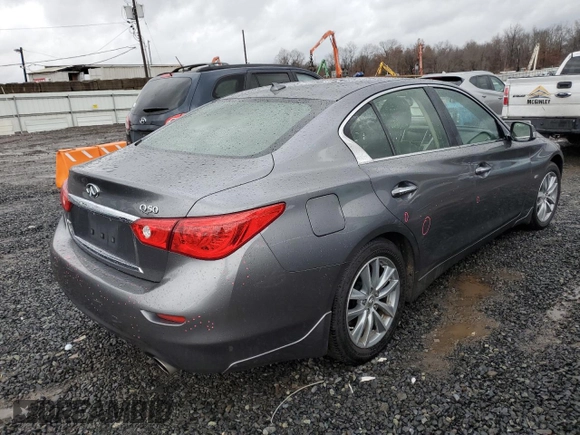 2017 Infiniti Q50 2.0t Premium with VIN JN1CV7AR9HM682291, listed as a Copart auction lot 84290424 with 67,981 mi miles and Salvage Title. Bid and sale history available at carsss.com. Image 3.