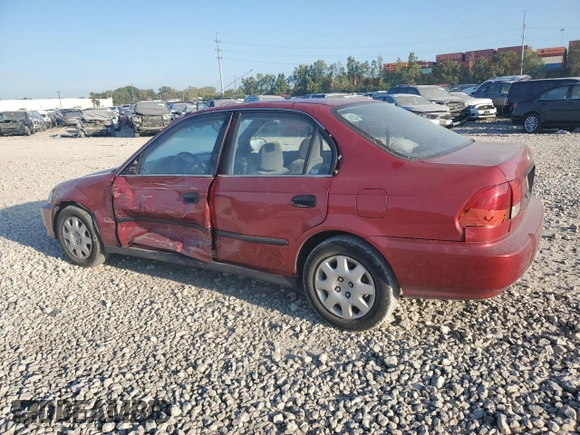 1998 Honda Civic LX with VIN 1HGEJ6673WL025977, listed as a Copart auction lot 71440864 with 157,780 mi miles and Salvage Title. Bid and sale history available at carsss.com. Image 2.