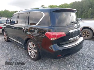 2011 Infiniti QX56 7-passenger with VIN JN8AZ2NEXB9000147, listed as a IAAI auction lot 42033293 with 188,972 mi miles. Bid and sale history available at carsss.com. Image 3.