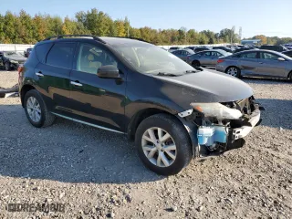 2014 Nissan Murano SV with VIN JN8AZ1MW1EW501079, listed as a Copart auction lot 76909964 with 105,274 mi miles and Salvage Title. Bid and sale history available at carsss.com. Image 4.