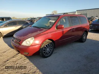 2007 Kia Sedona LX with VIN KNDMB233576147340, listed as a Copart auction lot 71416554 with 159,258 mi miles and Salvage Title. Bid and sale history available at carsss.com. Image 1.