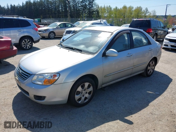 2008 Kia Spectra SX with VIN KNAFE121385520079, listed as a IAAI auction lot 42029299 with 138,835 mi miles. Bid and sale history available at carsss.com. Image 2.