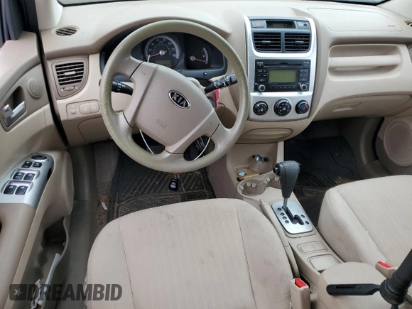 2009 Kia Sportage LX with VIN KNDJE723097622429, listed as a Copart auction lot 52960575 with 167,492 mi miles and Salvage Title. Bid and sale history available at carsss.com. Image 8.