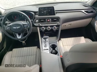 2021 Genesis G70 2.0T with VIN KMTG34LA0MU079767, listed as a Copart auction lot 59688405 with 51,115 mi miles and Salvage title. Bid and sale history available at DreamBid. Image 8.