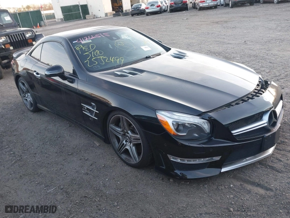 2013 Mercedes-Benz SL-Class SL 63 AMG with VIN WDDJK7EA8DF004394, listed as a IAAI auction lot 41766515 with 999,999 mi miles. Bid and sale history available at carsss.com. Image 1.