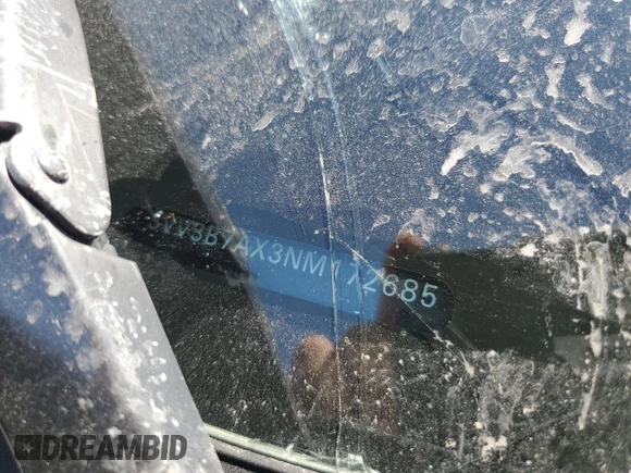 2022 Volkswagen Tiguan SE with VIN 3VV3B7AX3NM172685, listed as a Copart auction lot 57885395 with Not provided miles and Non repairable. Bid and sale history available at DreamBid. Image 12.
