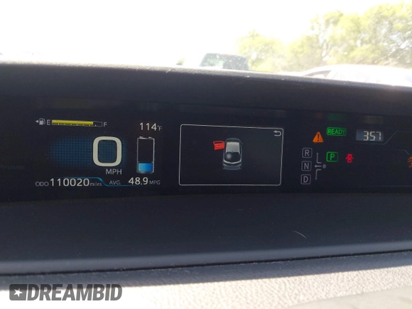 2018 Toyota Prius Plus with VIN JTDKARFP0J3101473, listed as a IAAI auction lot 41857956 with 110,020 mi miles and . Bid and sale history available at DreamBid. Image 16.