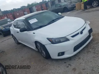 2012 Scion tC with VIN JTKJF5C78C3033137, listed as a IAAI auction lot 41927362 with 166,092 mi miles. Bid and sale history available at carsss.com. Image 1.