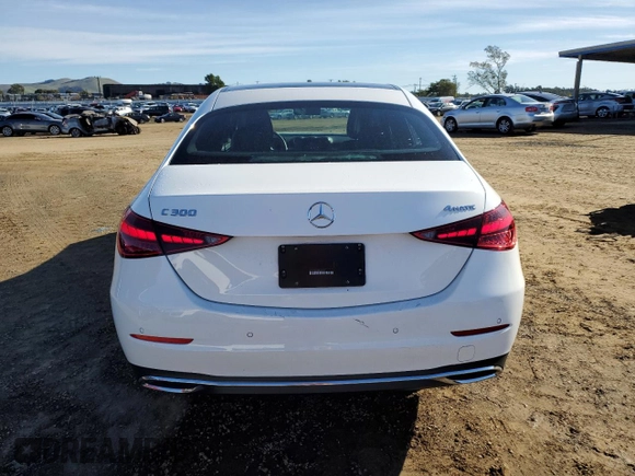 2024 Mercedes-Benz C 300 with VIN W1KAF4HB9RR232143, listed as a Copart auction lot 87269584 with 6,420 mi miles and Clean Title. Bid and sale history available at DreamBid. Image 6.