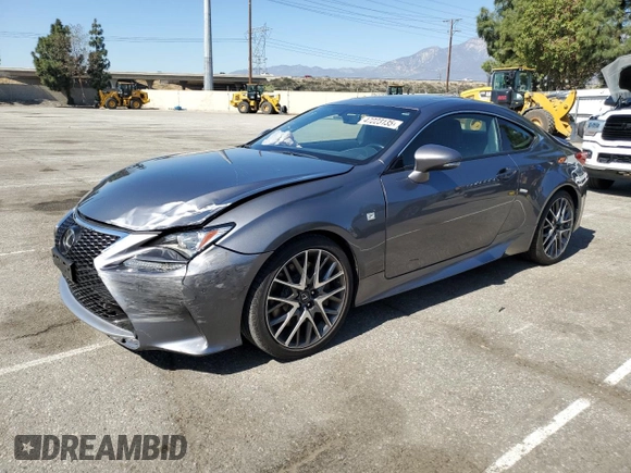 2017 Lexus RC 200t z VIN JTHHA5BCXH5005482, wystawiony jako Copart lot #47223135 z przebiegiem 85 763 mil mil oraz Szkoda całkowita • Salvage title. Historia ofert i sprzedaży dostępna na DreamBid. Obrazek 1.