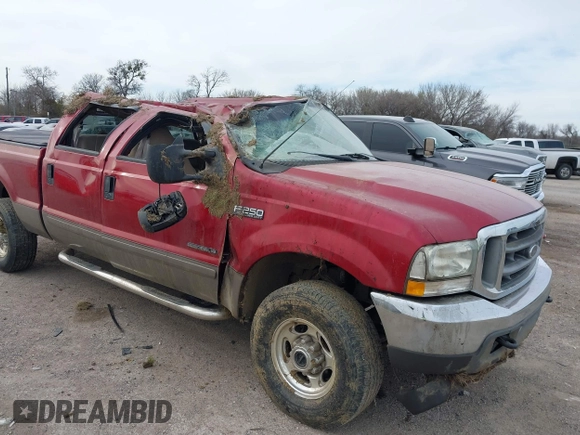 2002 Ford Super Duty F-250 XL with VIN 1FTNW21F32EB72189, listed as a IAAI auction lot 41724745 with 164,054 mi miles. Bid and sale history available at carsss.com. Image 6.