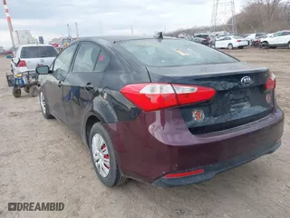 2016 Kia Forte LX with VIN KNAFK4A66G5550487, listed as a IAAI auction lot 41709092 with 139,609 mi miles. Bid and sale history available at carsss.com. Image 3.