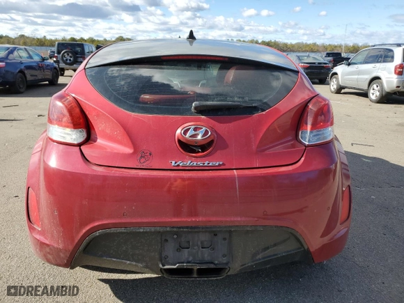 2012 Hyundai Veloster w/Black Int with VIN KMHTC6AD0CU049331, listed as a Copart auction lot 43830105 with 159,405 mi miles and Clean Title. Bid and sale history available at carsss.com. Image 6.