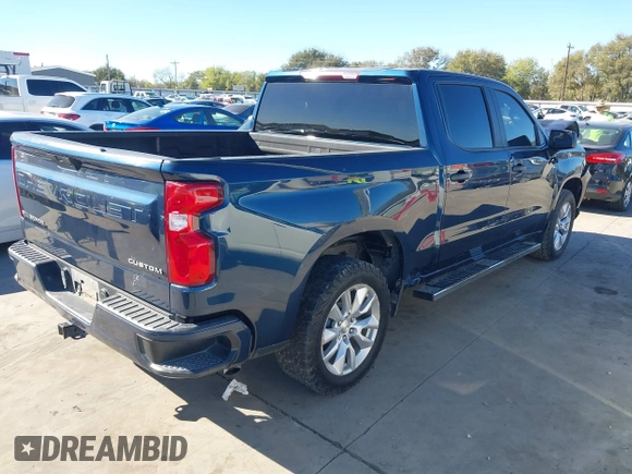 2020 Chevrolet Silverado 1500 Custom with VIN 3GCPWBEK3LG362634, listed as a IAAI auction lot 40904850 with 145,441 mi miles. Bid and sale history available at carsss.com. Image 4.