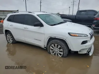 2018 Jeep Cherokee Overland with VIN 1C4PJMJX1JD602740, listed as a Copart auction lot 81806194 with 137,201 mi miles and Salvage Title. Bid and sale history available at carsss.com. Image 4.