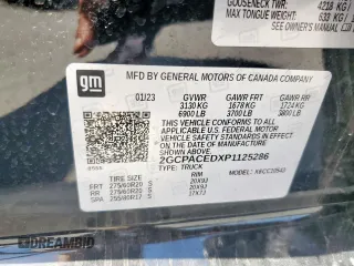 2023 Chevrolet Silverado 1500 LT with VIN 2GCPACEDXP1125286, listed as a Copart auction lot 52520495 with 44,780 mi miles and Salvage Title. Bid and sale history available at DreamBid. Image 12.