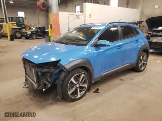 2018 Hyundai Kona Ultimate with VIN KM8K5CA57JU064659, listed as a Copart auction lot 82434424 with 128,659 mi miles and Salvage Title. Bid and sale history available at carsss.com. Image 1.