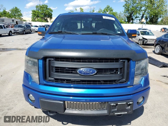 2013 Ford F-150 XL with VIN 1FTFW1ET4DKG27781, listed as a Copart auction lot 57953075 with 151,280 mi miles and Salvage title. Bid and sale history available at DreamBid. Image 5.