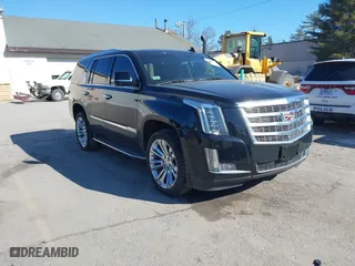 2018 Cadillac Escalade Luxury with VIN 1GYS4BKJ2JR213635, listed as a IAAI auction lot 41663754 with 65,991 mi miles. Bid and sale history available at carsss.com. Image 1.