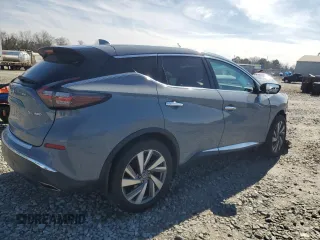 2021 Nissan Murano SL with VIN 5N1AZ2CS1MC116665, listed as a Copart auction lot 89251285 with 74,249 mi miles and Salvage Title. Bid and sale history available at DreamBid. Image 3.