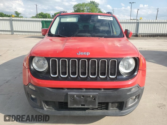 2016 Jeep Renegade Latitude with VIN ZACCJABT8GPE16695, listed as a Copart auction lot 54388225 with 111,093 mi miles and Clean Title. Bid and sale history available at carsss.com. Image 5.
