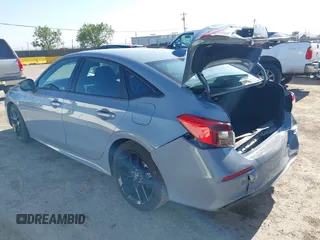 2023 Honda Civic Sedan Sport with VIN 2HGFE2F50PH526128, listed as a IAAI auction lot 42141341 with 19,119 mi miles. Bid and sale history available at carsss.com. Image 3.
