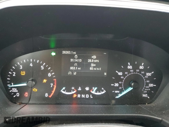 2020 Ford Escape S with VIN 1FMCU0F66LUB56548, listed as a Copart auction lot 57352315 with 26,263 mi miles and Salvage title. Bid and sale history available at DreamBid. Image 9.