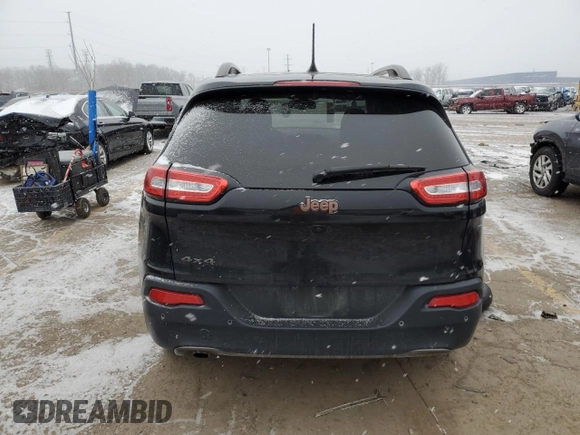 2016 Jeep Cherokee 75th Anniversary with VIN 1C4PJMCB4GW271456, listed as a Copart auction lot 87192984 with 126,184 mi miles and Clean Title. Bid and sale history available at carsss.com. Image 6.